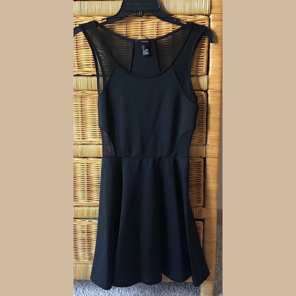 Black Mesh Forever 21 Dress